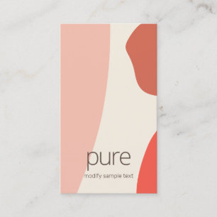 Earthy Modern Terracotta - Abstrakte Formen Visitenkarte