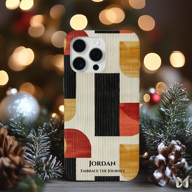 Earthy Modernist Geometric Design, zeitloser Appel Case-Mate iPhone Hülle (Von Creator hochgeladen)