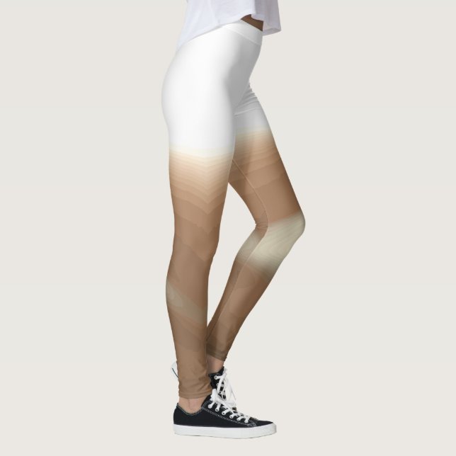 Earthy Ombre Flow: Sand-Leggings verschieben Leggings (Rechts)