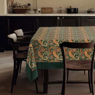 Earthy Paisley Tablecloth - Boho Charm for Dining Tischdecke