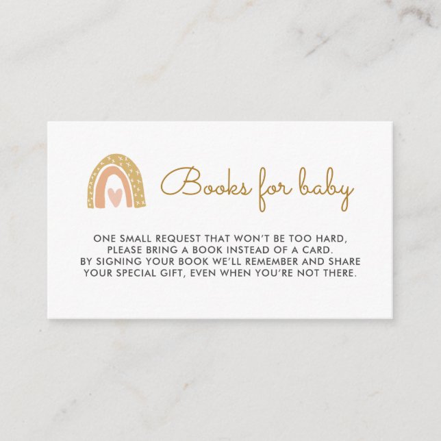 Earthy Rainbow Baby Shooting Books for Baby Insert (Vorderseite)