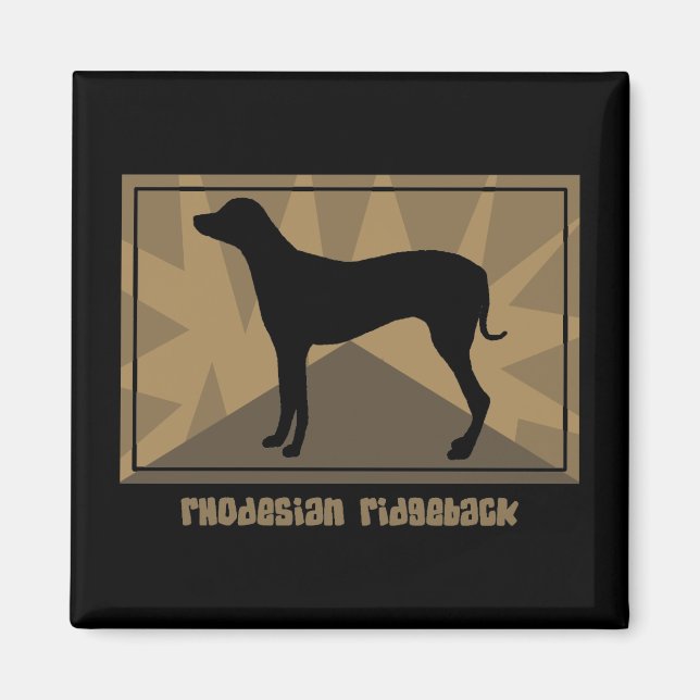 Earthy Rhodesian Ridgeback Magnet (Vorne)