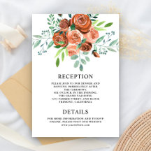 Earthy Rose Terracotta Floral Wedding Details