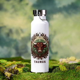 Earthy, Sensual Taurus Zodiac Star Sign Art Design Trinkflasche