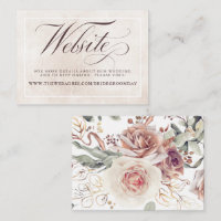 Earthy Shade Blume Elegant Wedding Website