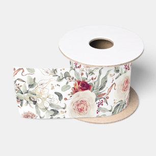 Earthy Shades Terracotta Roust Blume Botanisch Satinband