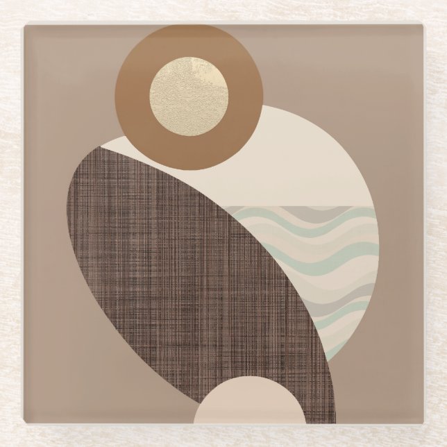 Earthy Shapes Glasuntersetzer (Vorderseite)