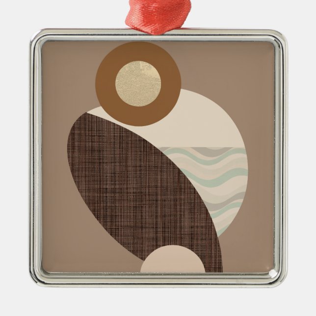 Earthy Shapes Ornament Aus Metall (Vorne)