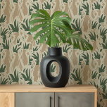 Earthy Toned Pop Art Cockatoos Tapete<br><div class="desc">Mit dem Tapete "Earthy Toned Pop Art Cockatoos" stellen Sie Ihrer Inneneinrichtung eine Touch der modernen Eleganz vor. Dieses einzigartige Design zeichnet sich durch ein sich wiederholendes Cocktailmuster mit auffallenden Wappen aus, das in zeitgenössischem Pop-Kunststil dargestellt ist. Die Farbpalette erdiger Grüntöne, sanfter Beige und warmer Taupes schafft eine beruhigende und...</div>