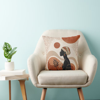 Earthy Tones Boho-chic Throw Kissen