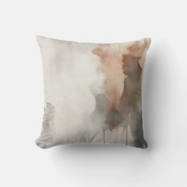 Earthy Watercolor Tropfen Abstrakt Throw Kissen