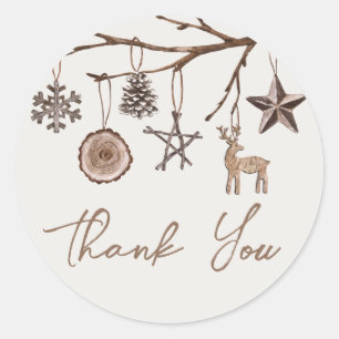 Earthy Weihnachten Danke, Stickers