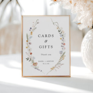 Earthy Wildblume Cards & Gifts Poster