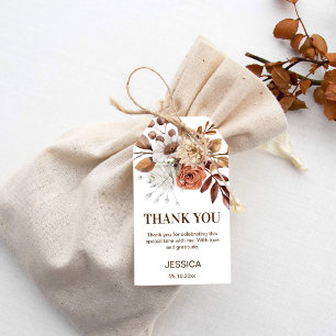 Earthy Wüste boho Brautparty danke Ihnen für die Geschenkanhänger