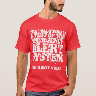EAS Test (weiß) (DOPPELTES VERSAH!) mit Seiten T-Shirt