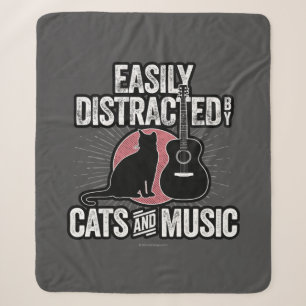Easily Distracted by Cats and Music Sherpadecke
