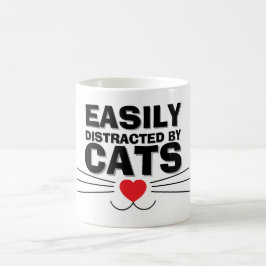 Easily Distracted by Cats Mug | We Are All Mugs Kaffeetasse