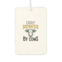 Easily Distracted By Cows Lustiges Kuhliebhaber-Sh