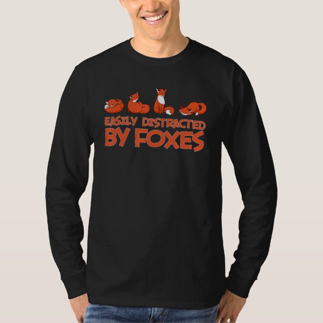 Easily Distracted By Foxes Fox  Animal Friend Kids T-Shirt (Vorderseite)