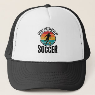 Easily Distracted By Fußball Vintage-Shirt-Design  Truckerkappe