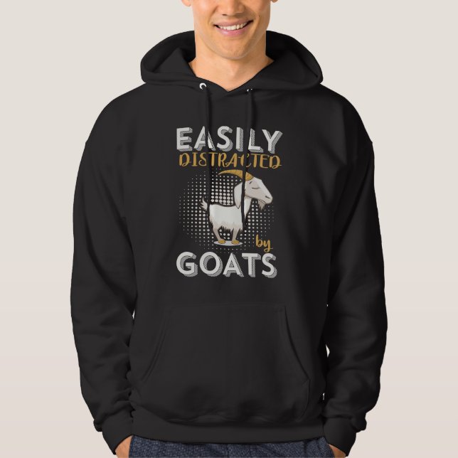 Easily Distracted by Goats Hoodie (Vorderseite)