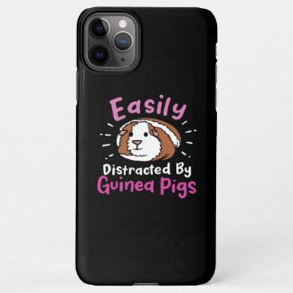 Easily Distracted By Guinea Pigs Cute Pet Lover iPhone 11Pro Max Hülle