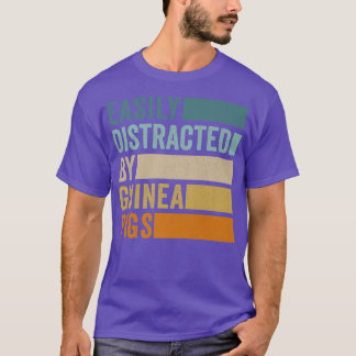 Easily Distracted By Guinea Pigs Premium 1237 T-Shirt