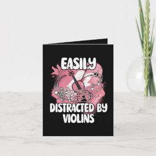 Easily Distracted By Violins Feiertagskarte