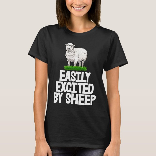 Easily Excited By White Sheep Furry Sheep Men T-Shirt (Vorderseite)