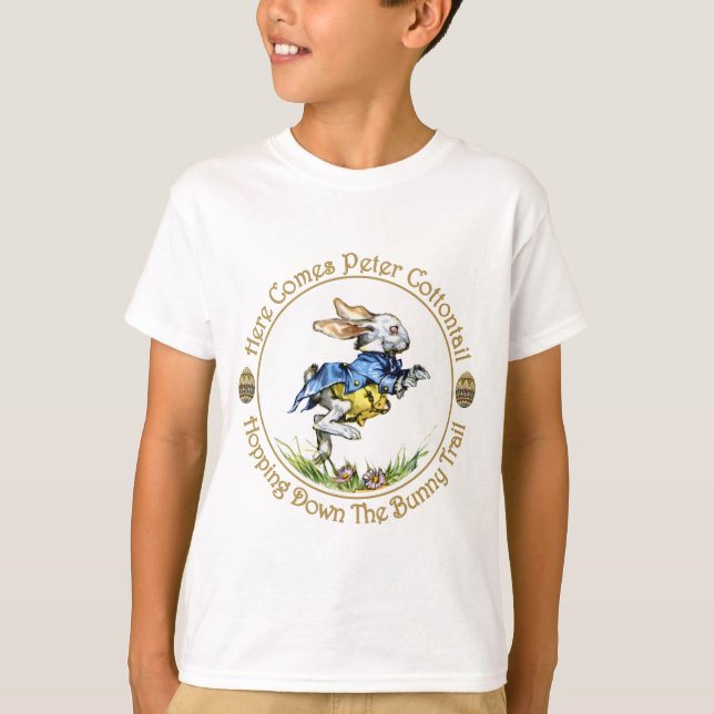 Easster - Hier kommt Peter Cottontail T-Shirt (Vorderseite)