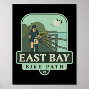 East Bay Bike Path - Rhode Island (Radfahren) Poster