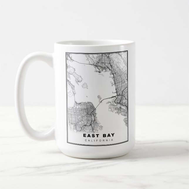 East Bay Map Kaffeetasse (Links)