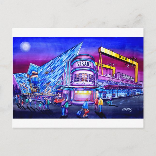 East Belfast & Titanic Quarter Postkarte (Vorderseite)