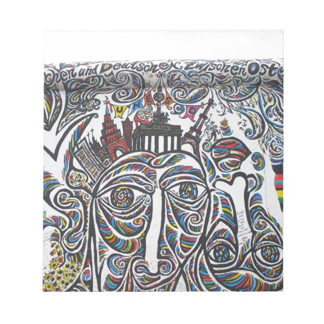 East Berlin Wall Graffiti Notizblock (Vorderseite)