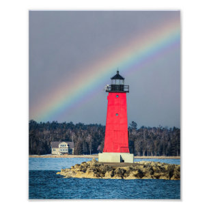 East Breakwater Leuchtturm Manistique Michigan Fotodruck