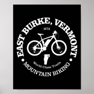 East Burke Lustig East Burke Vermont Berg Bikin Poster