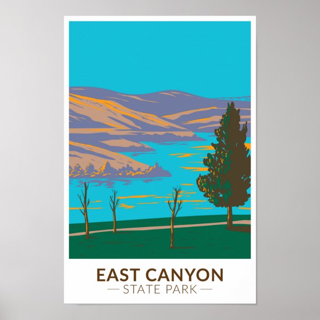 East Canyon Staat Park Utah Vintag Poster (Vorne)