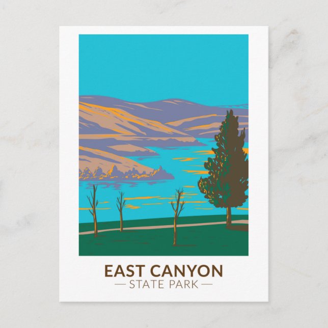 East Canyon Staat Park Utah Vintag Postkarte (Vorderseite)