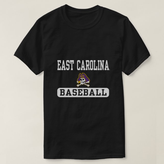 East Carolina Pirates Baseball Offiziell lizenzier T-Shirt (Design vorne)