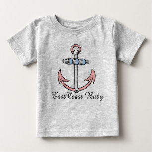 East Coast Baby Anker Rosa niedliches Shirt