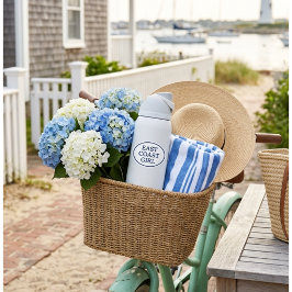 East Coast Girl Preppy Coastal Oval Aufkleber
