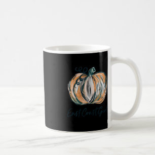 East Coast Girl Watercolor Pumpkin Fall Thanksgivi Kaffeetasse