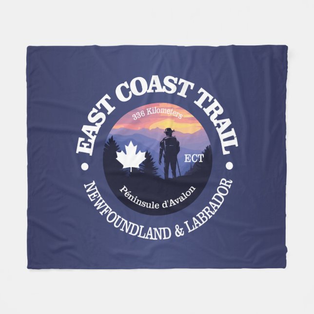 East Coast Trail (rd2) Fleecedecke (Vorderseite (Horizontal))