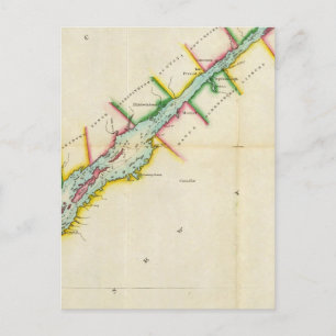 EaSt. Ende des Ontario-Sees und Fluss St. Lawrence Postkarte