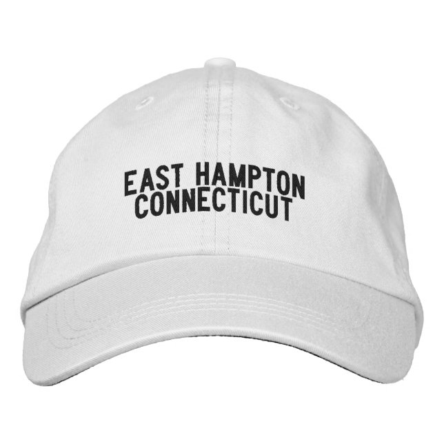 East Hampton Connecticut Hat Bestickte Baseballkappe (Vorderseite)