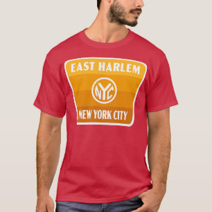 East Harlem New York City Retro Token Abzeichen Go T-Shirt