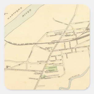 East Hartford Quadratischer Aufkleber