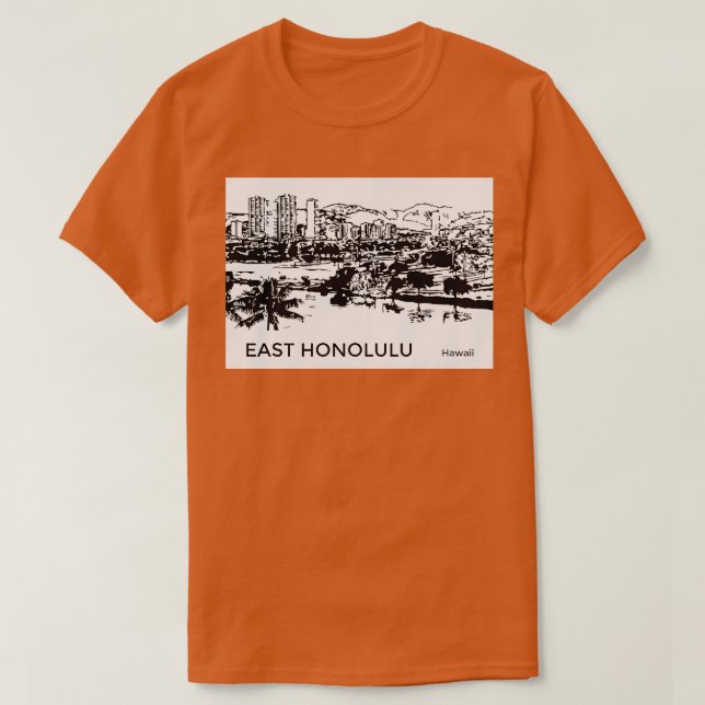 East Honolulu Hawaii TShirt (Design vorne)