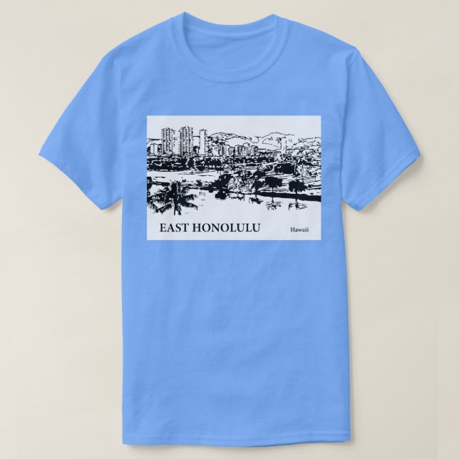 East Honolulu Hawaii TShirt 2 (Design vorne)