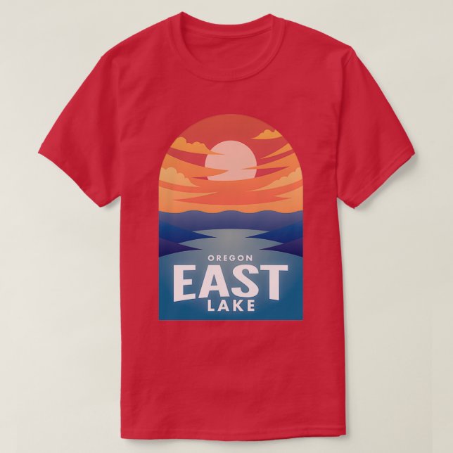 East Lake OR Retro Sunset 1 T-Shirt (Design vorne)